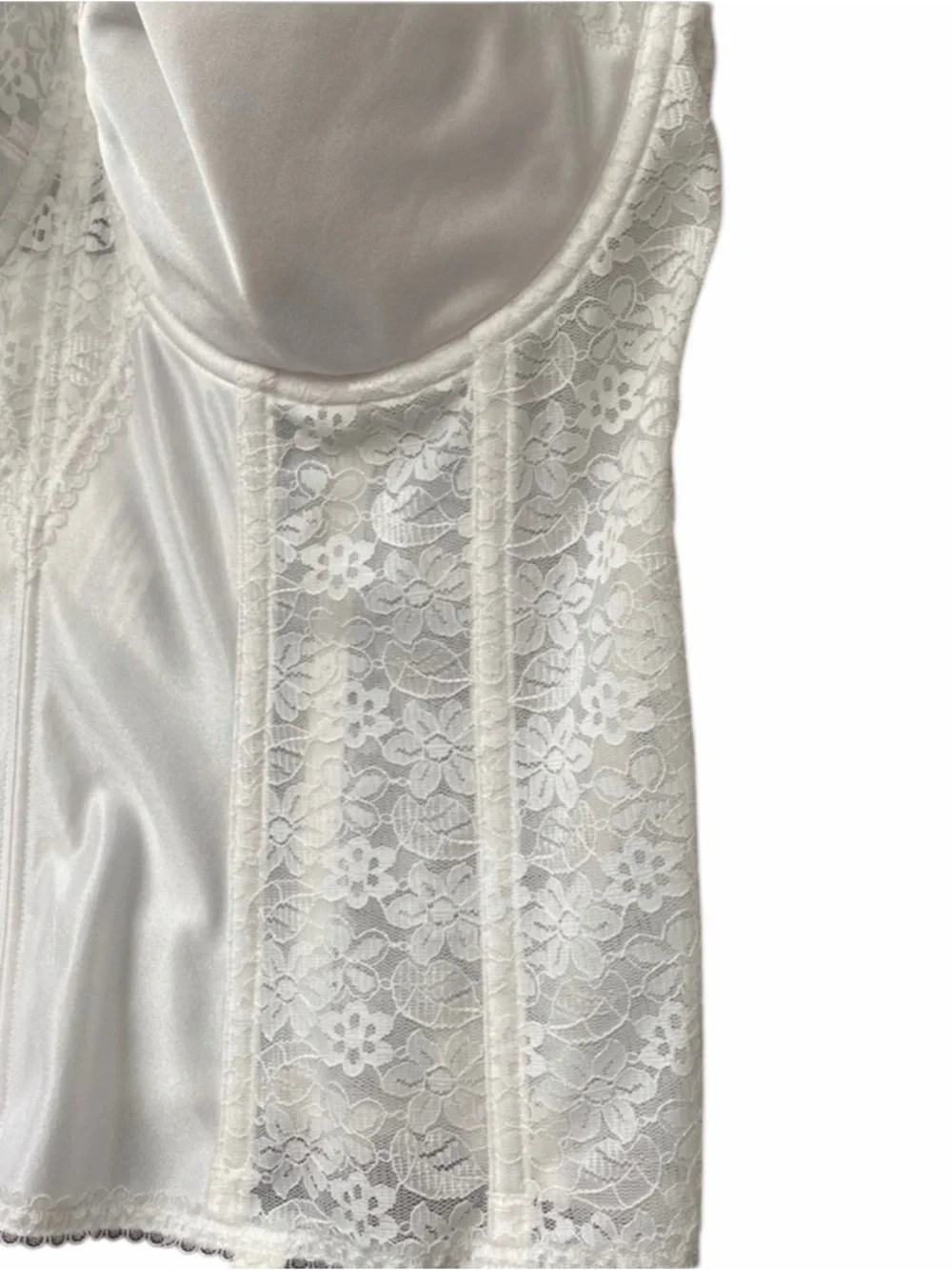 Dominique Colette White Lace Longline Corset 36F - Picture 5 of 10